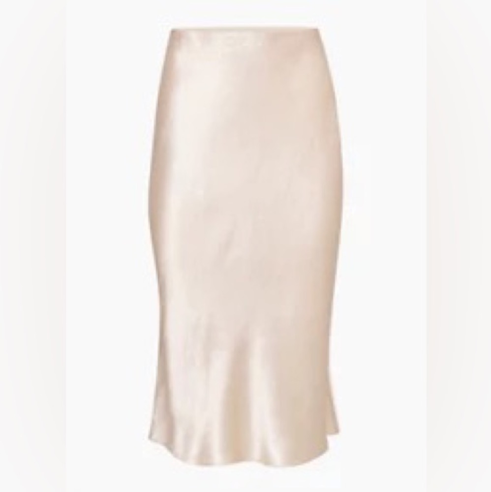 Babaton Slip Midi Satin Skirt